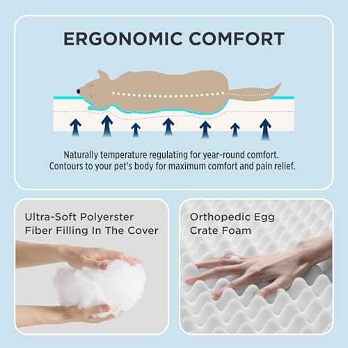 Orthopedic Waterproof Dog Bed with Removable Washable Cover I3516