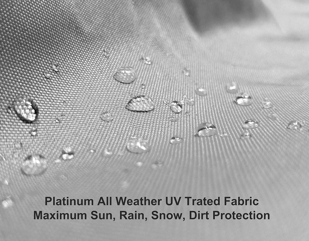 Weatherproof RV Cover for Conversion Van RV 16' - 18' Long with Fleece Lining, Cable Lock, Storage Bag & Wind Straps B961