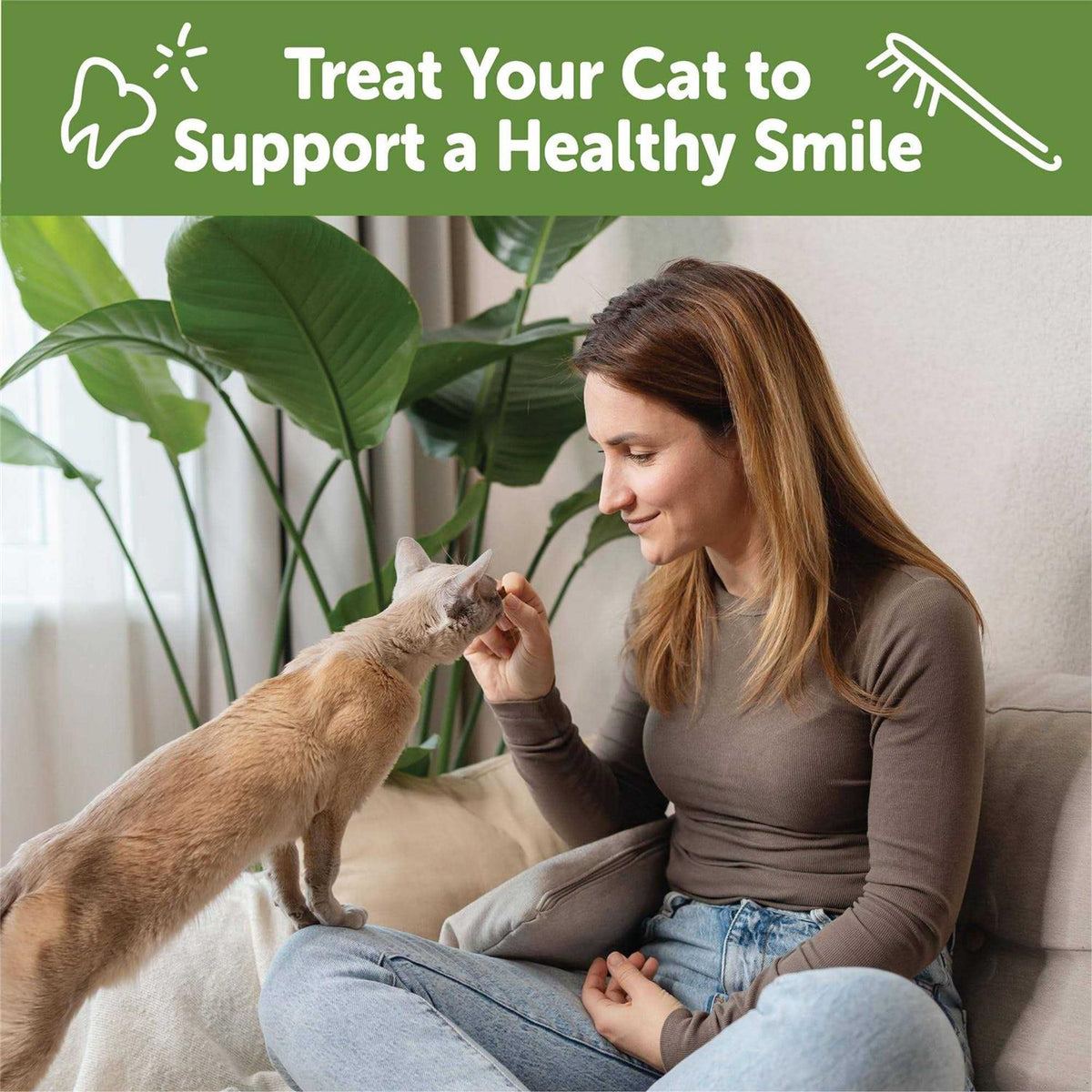 Natural Dental Chicken Cat Treats H463
