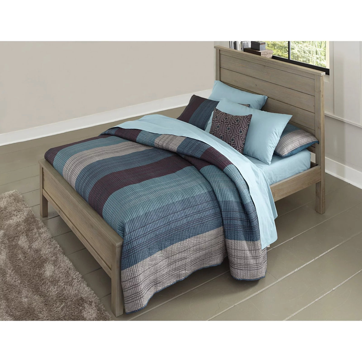 Wood Full Panel Bed A193765
