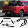 Matte Black Truck Bed Roll Bar with Tire Carrier M1055