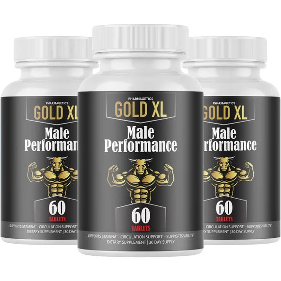 Gold XL Enhancement Pills 3 Bottles Q286
