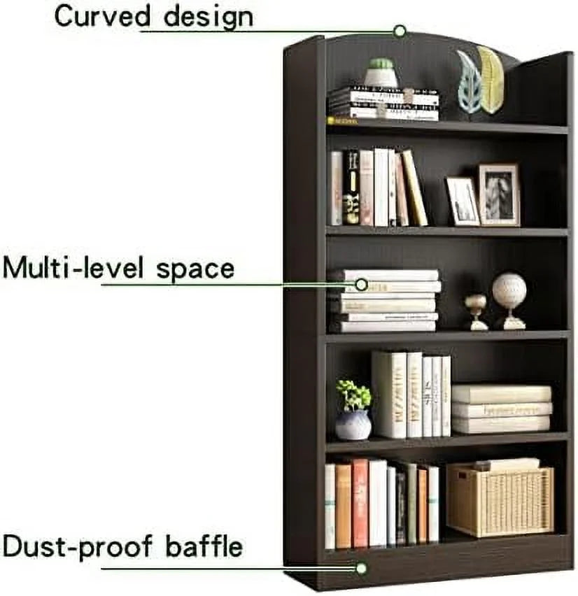 5 Shelf Open Bookcase Floor Standing Display Rack N718