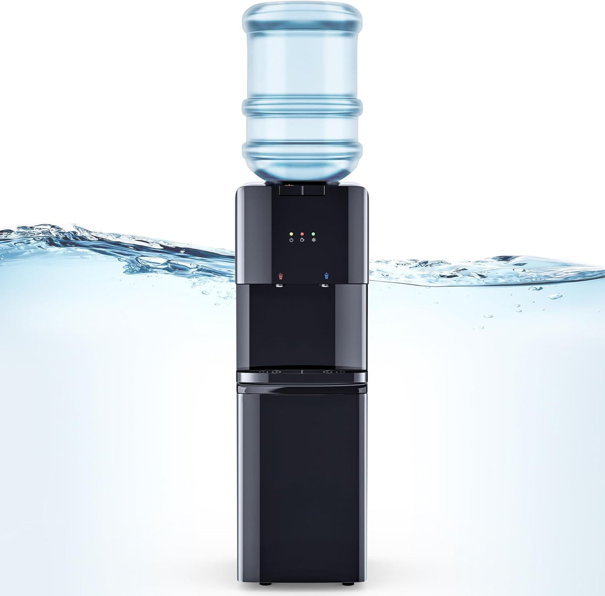 3 Temperatures Top Loading Water Dispenser with Storage Cabinet L128