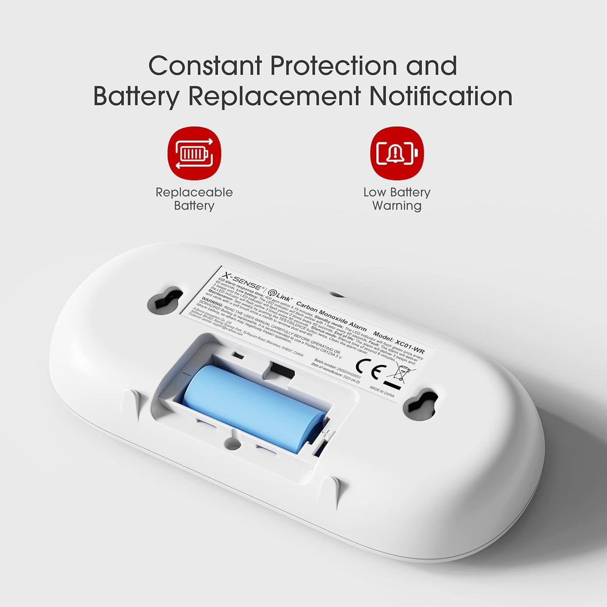 Wireless Interconnected Carbon Monoxide Detector, Pack of 2 V824819