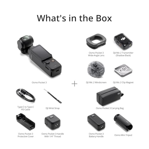 1'' CMOS 4K/120fps Vlog Camera with 3-Axis Stabilization and Mic C6493
