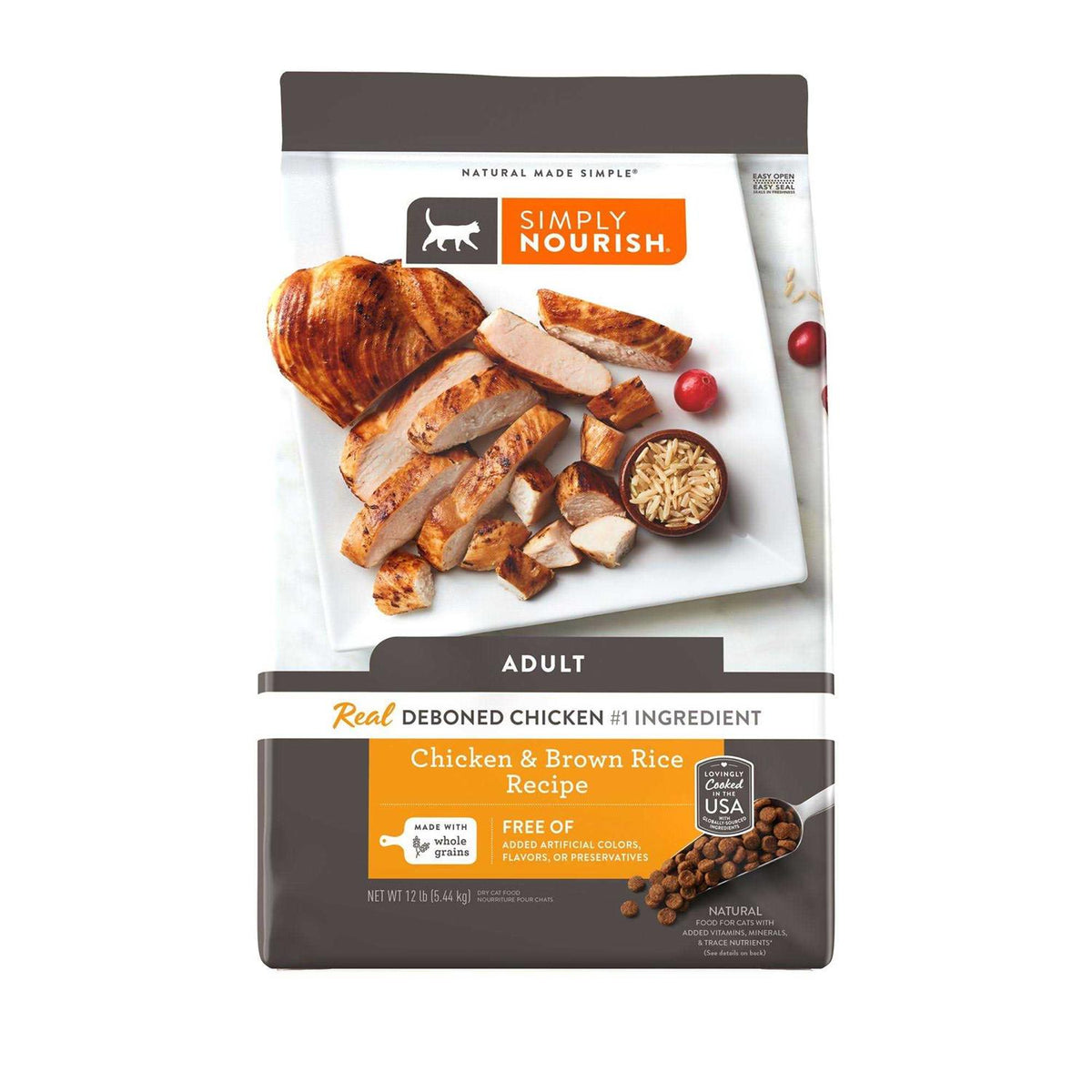 Chicken and Brown Rice Cat Dry Food H5553