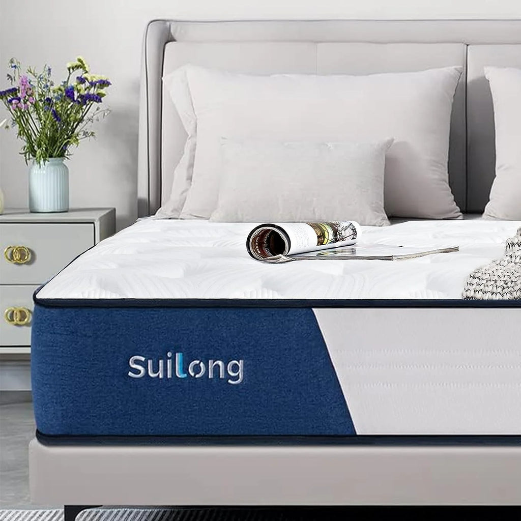 10 Inch King Size Memory Foam Innerspring Mattress O38526