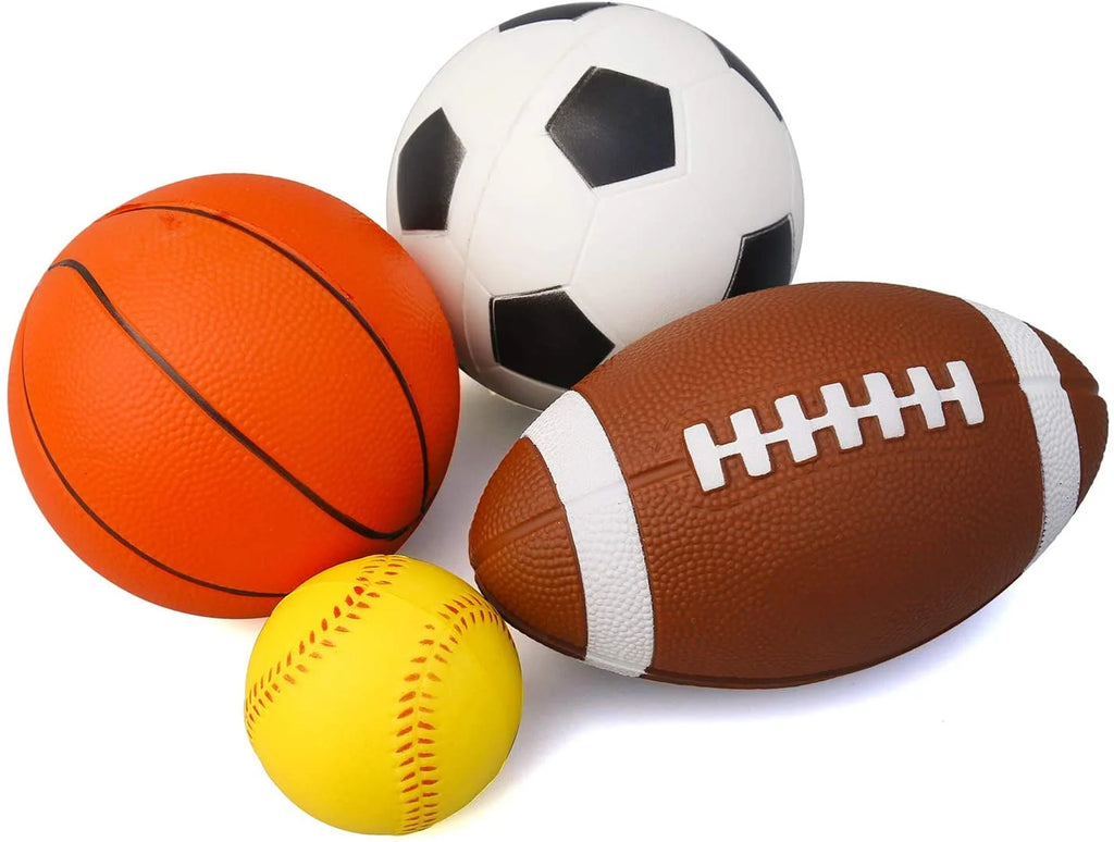 Set of 4 Soft Foam Sports Balls U110212