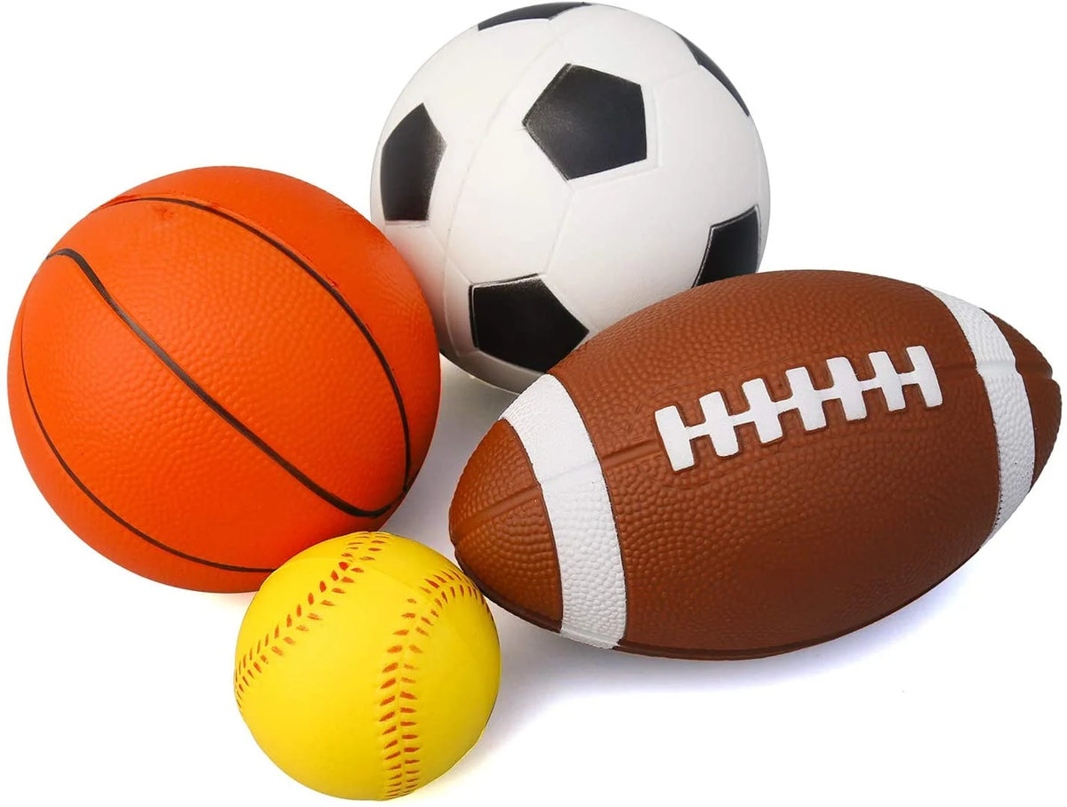 Set of 4 Soft Foam Sports Balls U110212