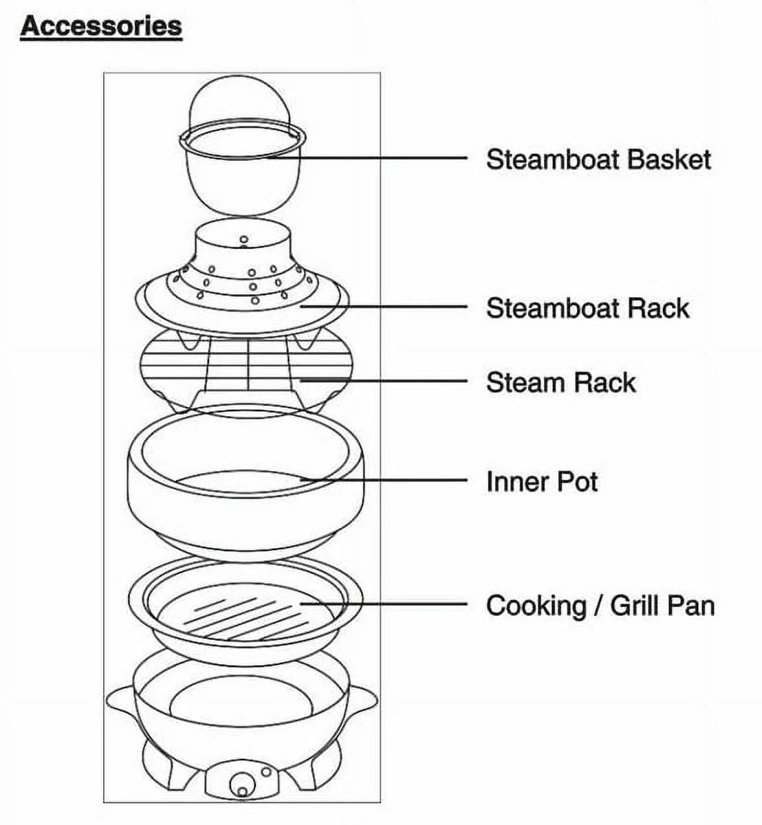 Multi Cooker Shabu-Shabu and Grill B787835
