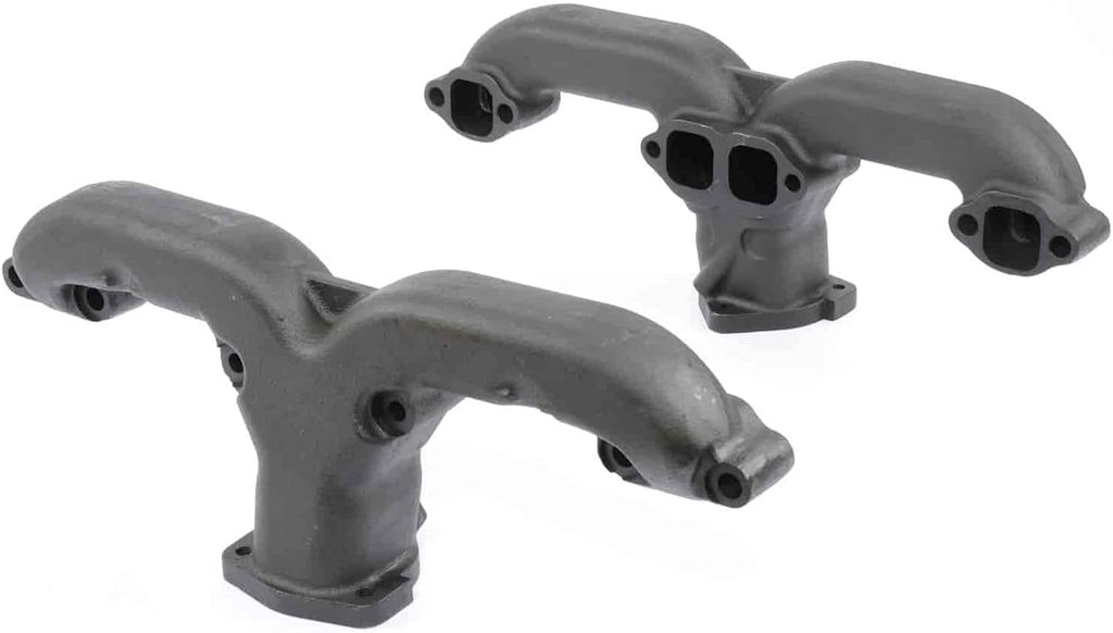 Rams Horn Exhaust Manifold for Small Block Chevy Engines, Raw Finish, Pair I24661