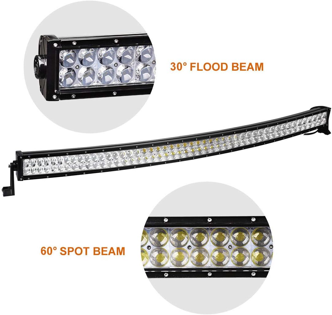 30'' Curved LED Light Bar with Windshield Mount Brackets for UTV G605541