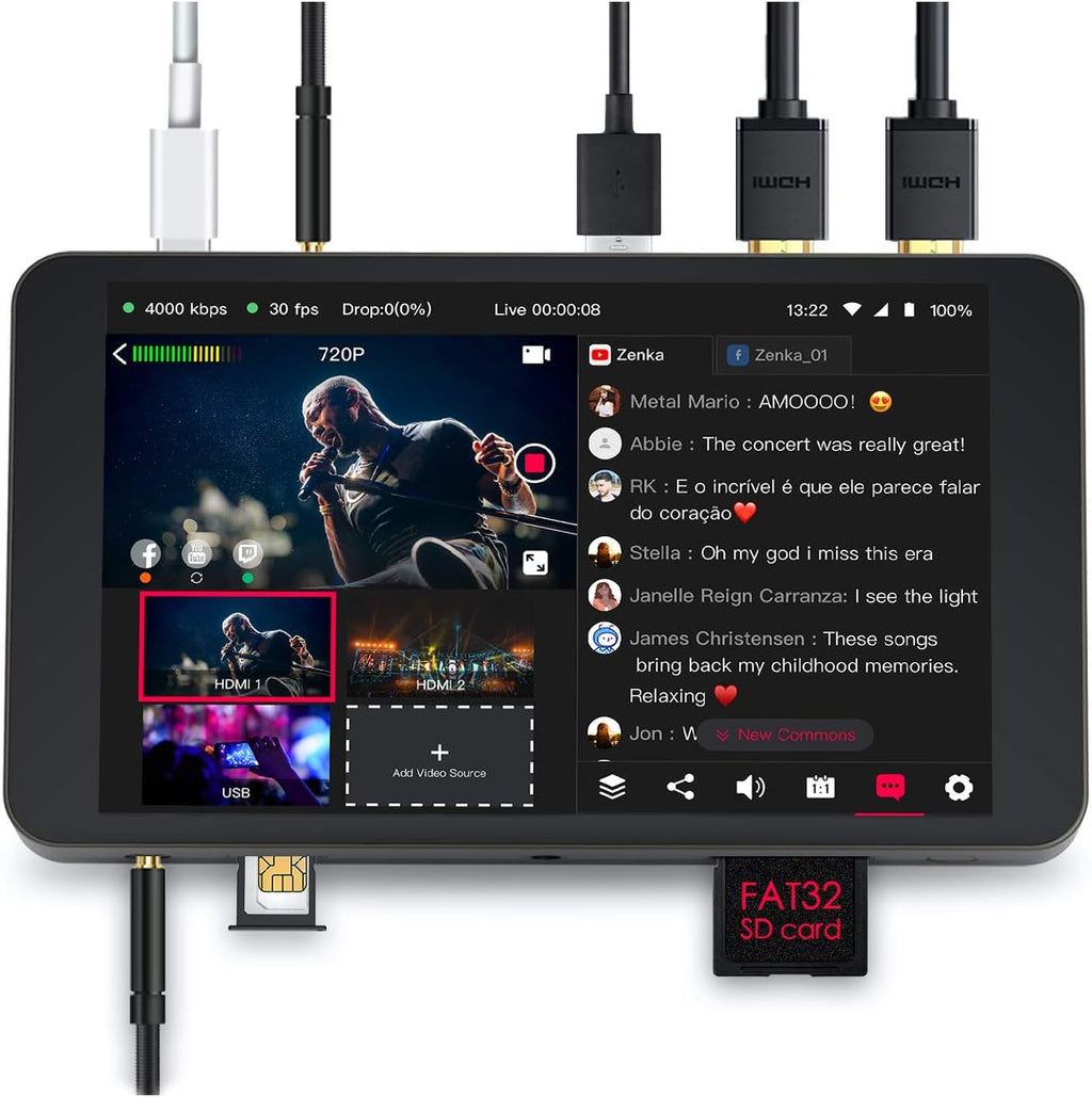 Ultra-Portable All-in-One Live Streaming Encoder & Monitor U324853