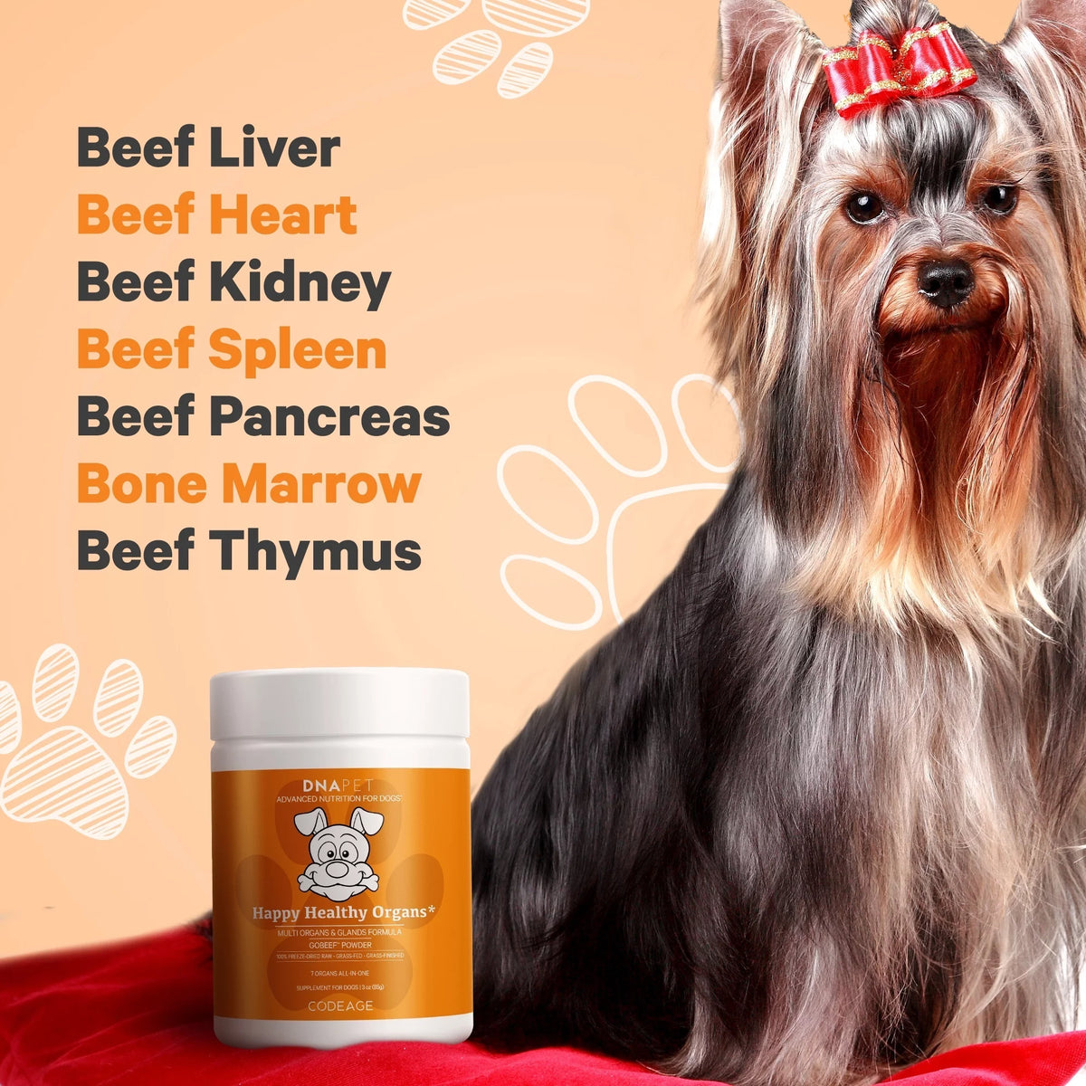 Beef Organ Supplement for Dogs 3 oz V35012