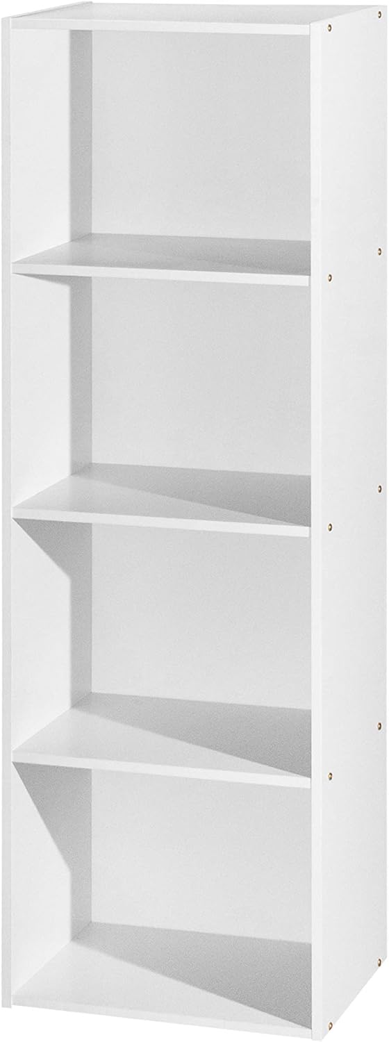 4 Shelf Bookcase, Mahogany Pack of 2 R86469