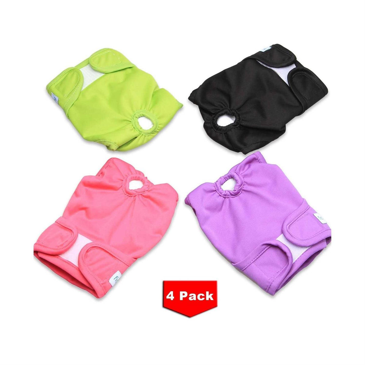4pcs Washable Reusable Female Dog Diapers V179948