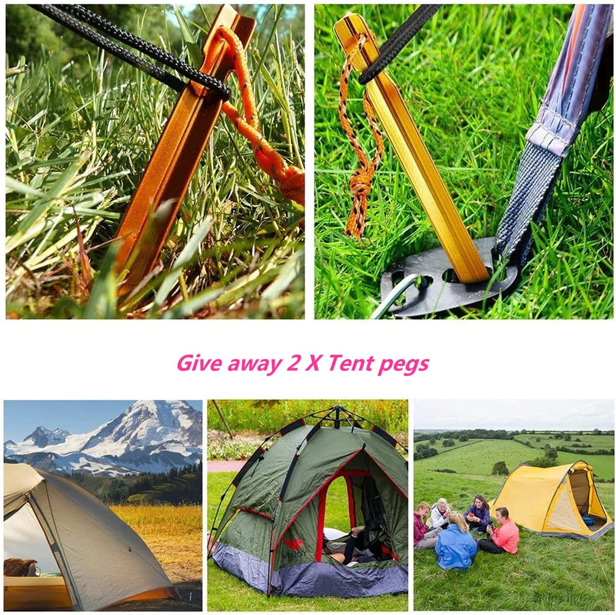 Adjustable Tarp Pole Set of 2 Y840434