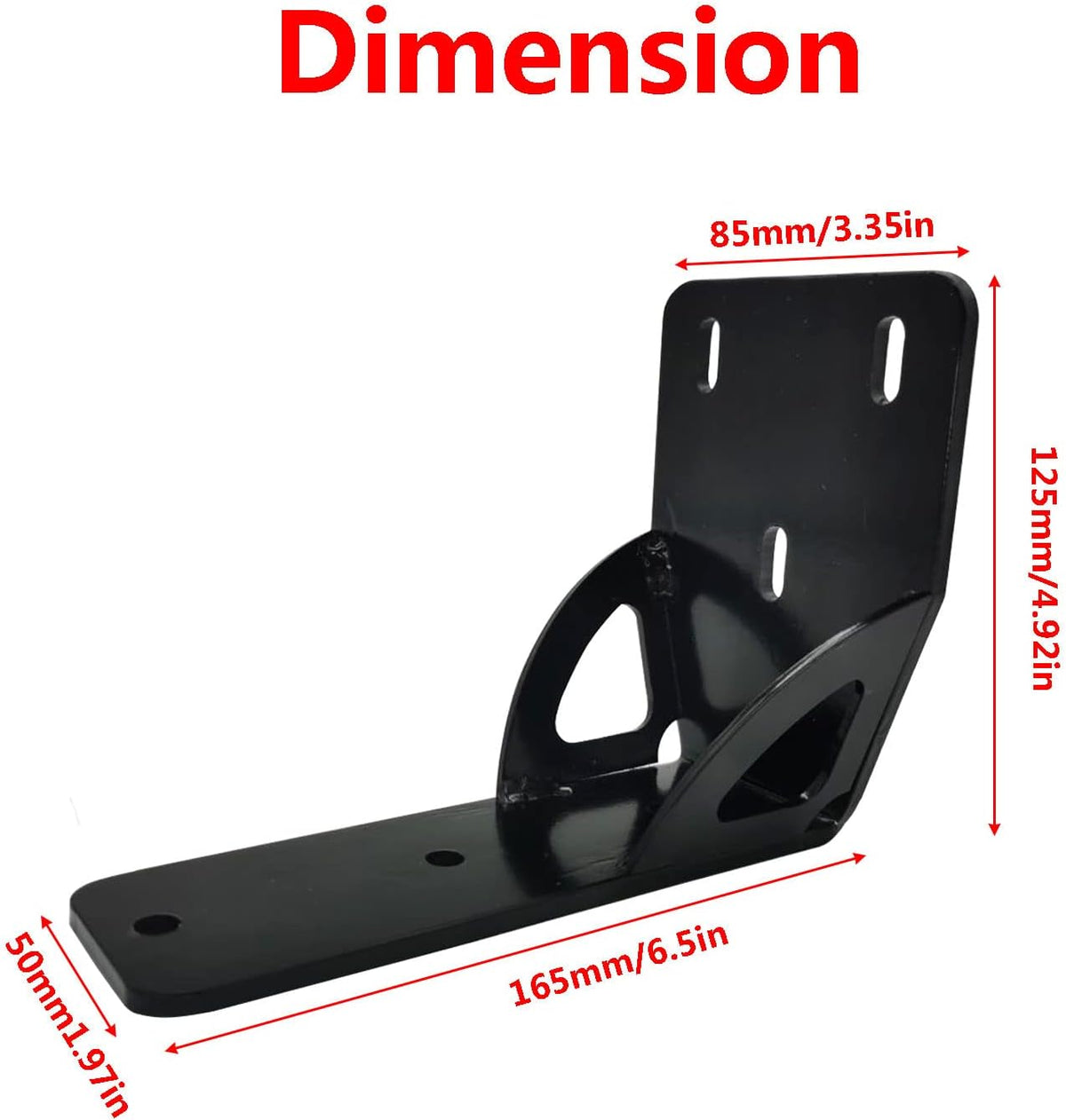 50mm Awning Bracket Gusseted Awning Holder Heavy Duty Bar Pack of 2 H7604