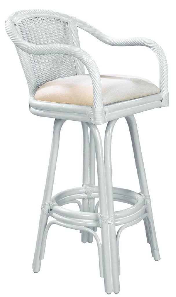 Whitewash Rattan Counterstool Q4006