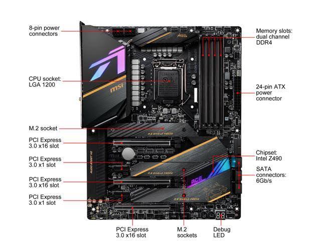 LGA 1200 ATX Motherboard O6462