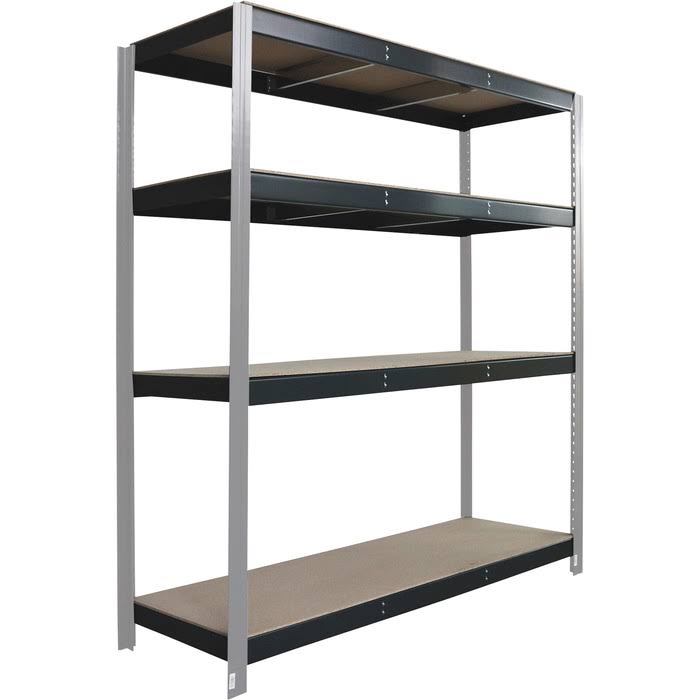 Industrial Shelving 4 Shelf Racks 71Inch W x 24inch D 1200-lb. Capacity per Shelf D1844