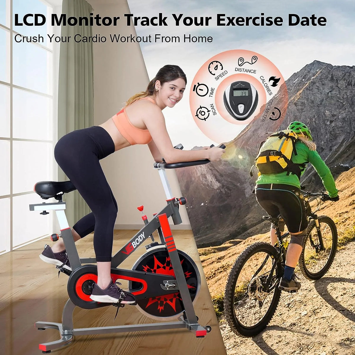 Exercise Bike Stationary Indoor Cycling Bicycle B81807