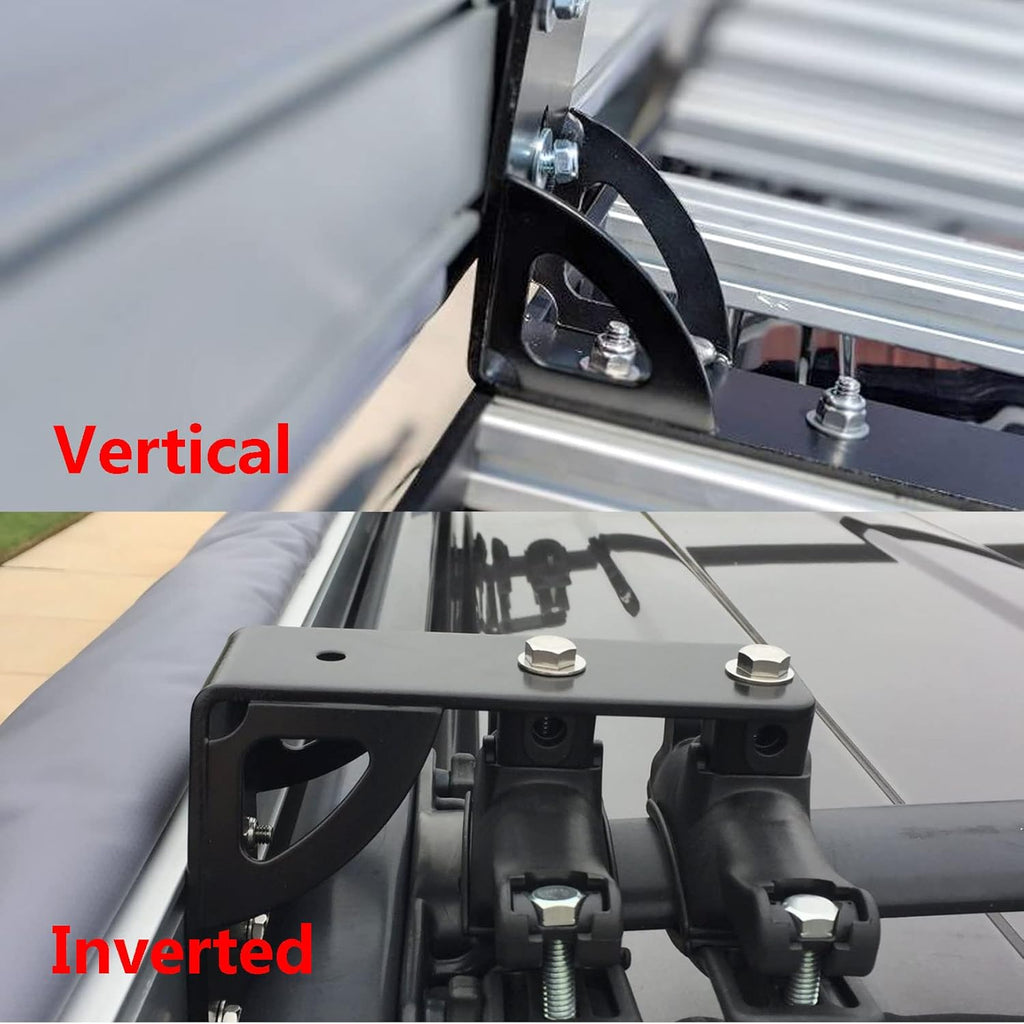 50mm Awning Bracket Gusseted Awning Holder Heavy Duty Bar Pack of 2 H7604