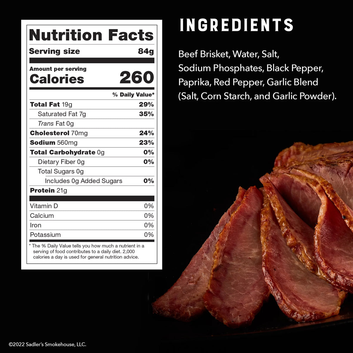 Seasoned Sliced Beef Brisket, 3-6 lbs Plastic Package G790