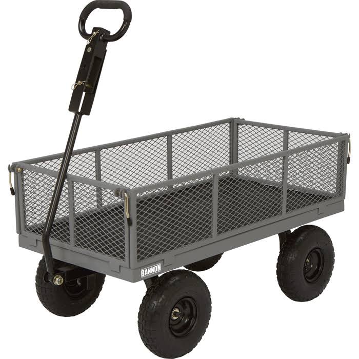Industrial-Grade Steel Wagon, 800 lbs Capacity, 10 inch Tires Q664