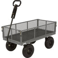Industrial-Grade Steel Wagon, 800 lbs Capacity, 10 inch Tires Q664