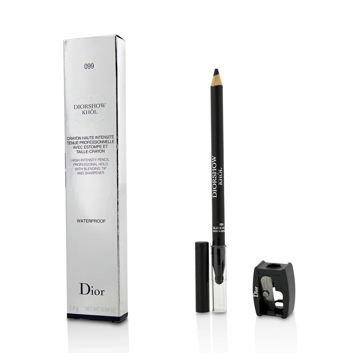 White Khol Waterproof Pencil with Sharpener V813