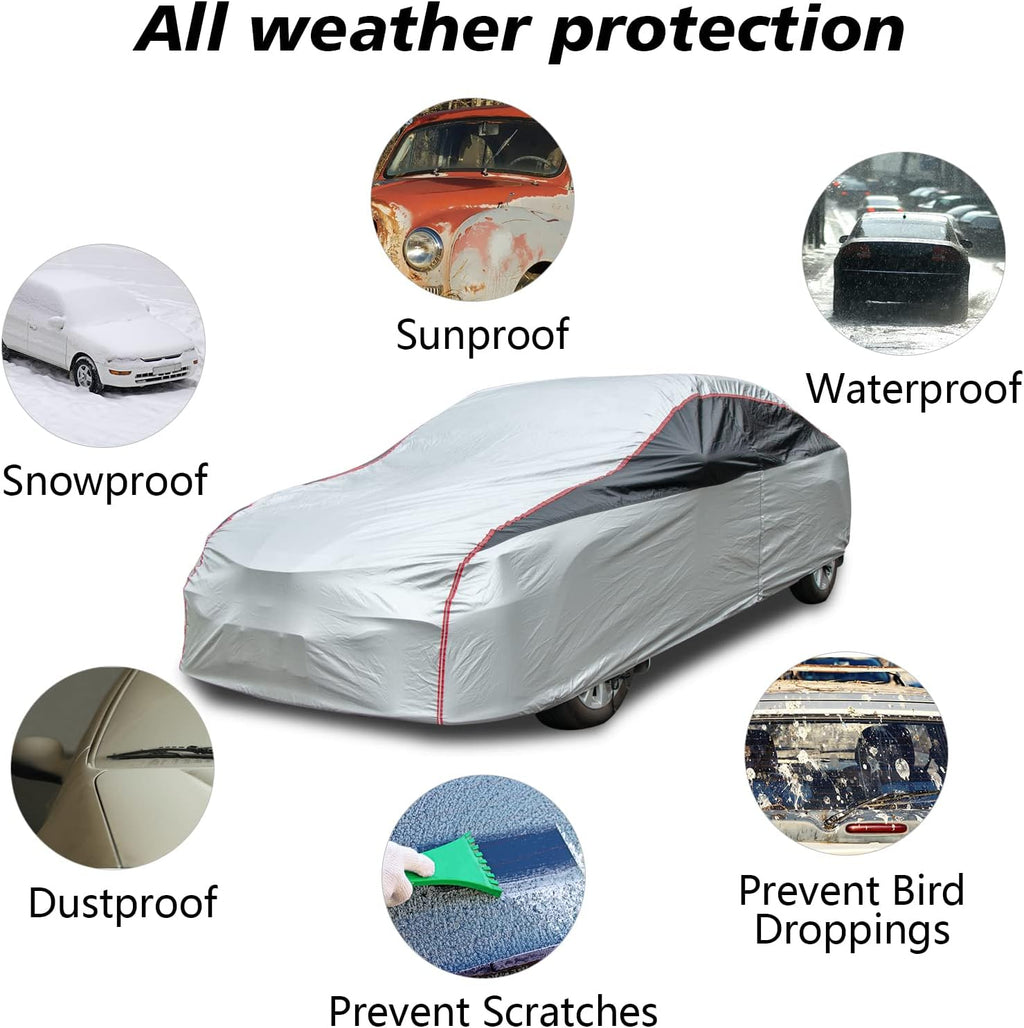 Waterproof All Weather Sedan Car Cover M619