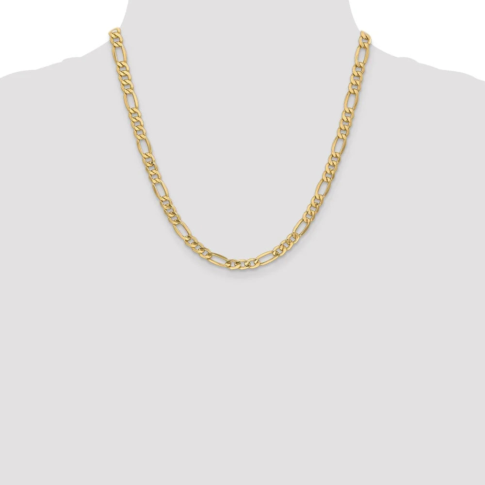 14kt Yellow Gold 20 inch Figaro Chain with Lobster Clasp S671888