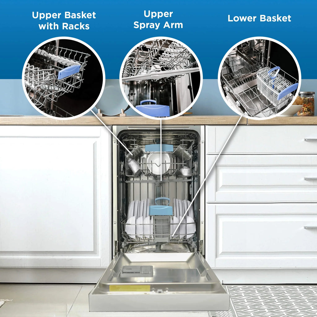 18 Wide Built-in Dishwasher in White J385216