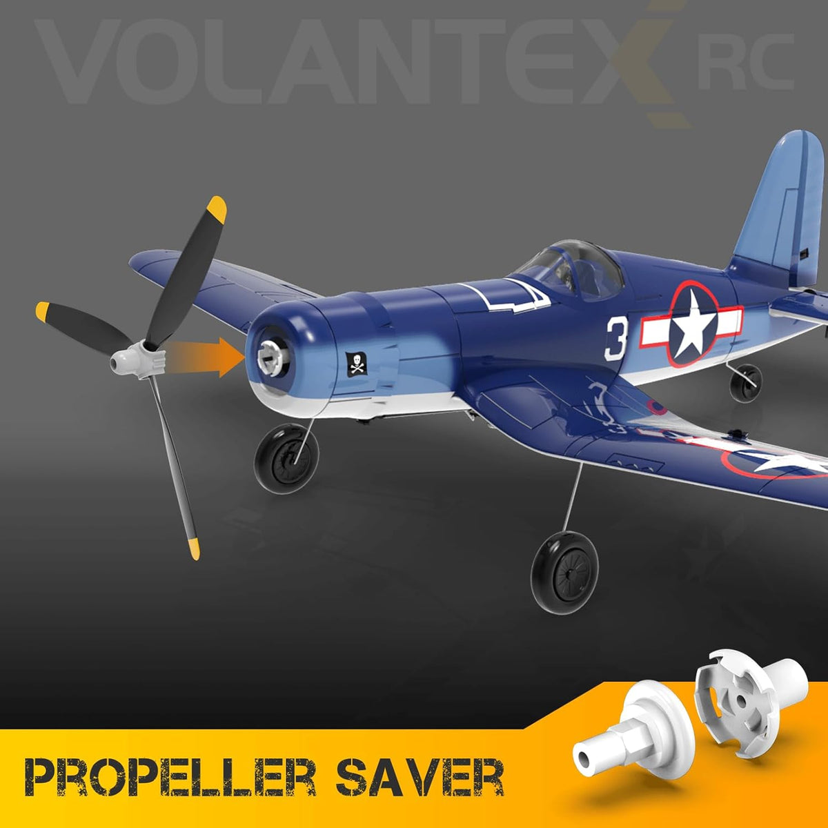 4-CH Remote Control Airplane F4U Corsair X8438