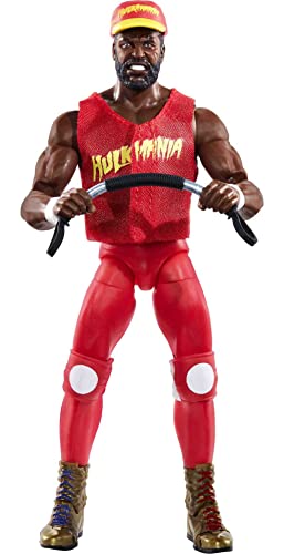 WWE Ultimate Edition Action Figure & Accessories Set, 6-inch Collectible with 30 Articulation Points, Swappable Pieces & Entrance Gear D9554