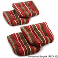 U-Shaped Patterned Spun Polyester Tufted Dining Chair Cushions, Set of 4 U7687