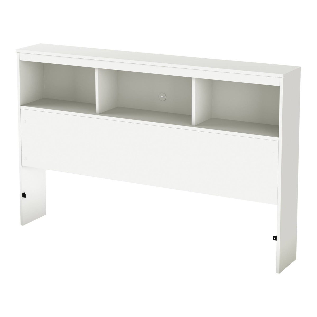White Full Bookcase Headboard U918144