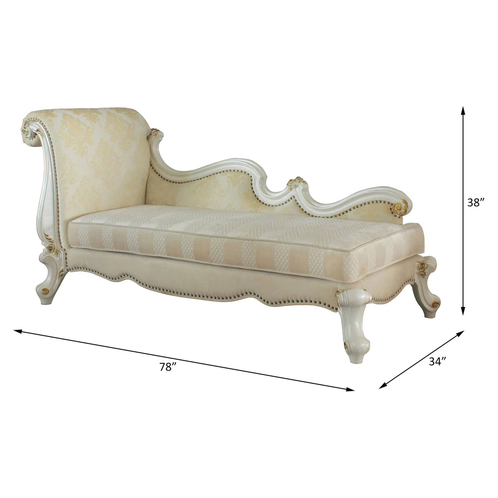 One Arm Chaise in Antique Pearl K421