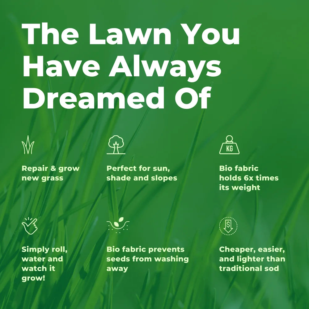 50-ft. x 1-ft. Fescue Mix Grass Seed with Mulch Blanket F731