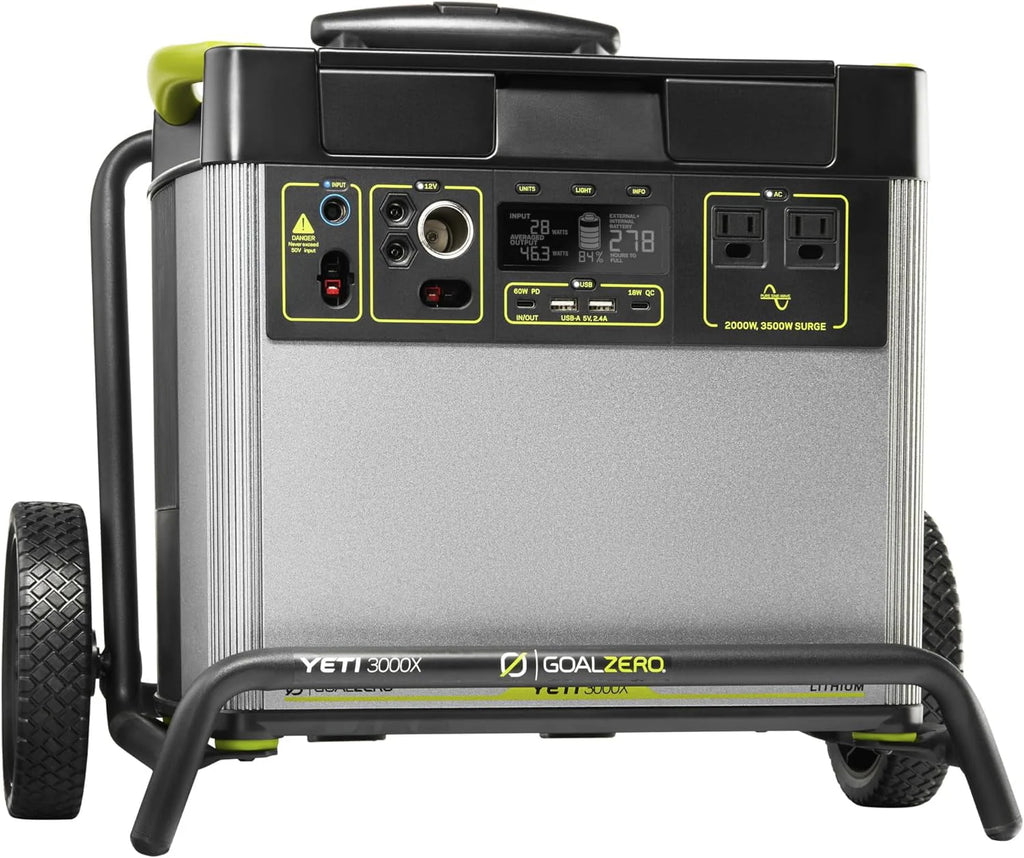 Portable Power Station 3032Wh Lithium Battery Generator 2000 Watt AC Inverter D9880
