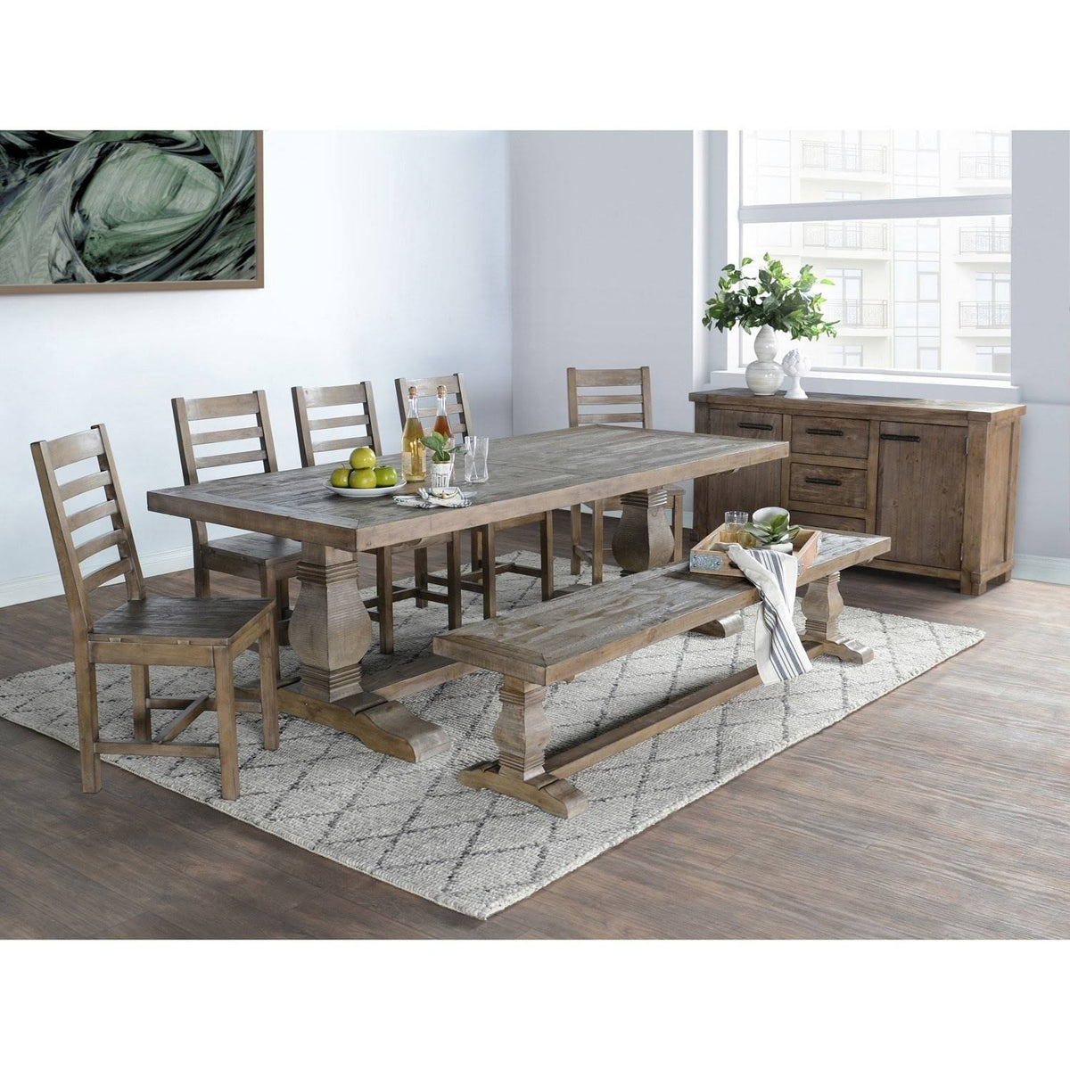 Reclaimed Pine 83 inch Bench R4770