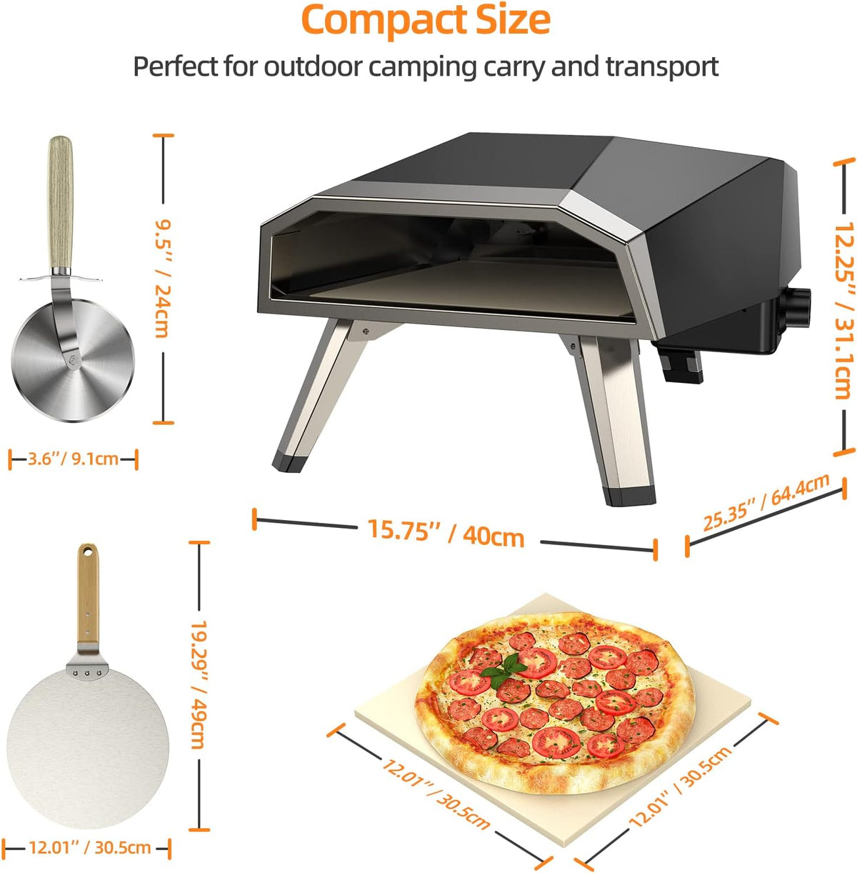 Stainless Steel Portable Pizza Oven U798138