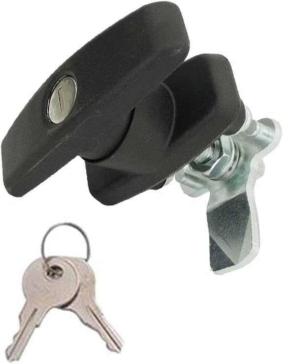 2 PCS T-Handle Door Lock Latch ABS Zinc Alloy Lock Body Kit F3234