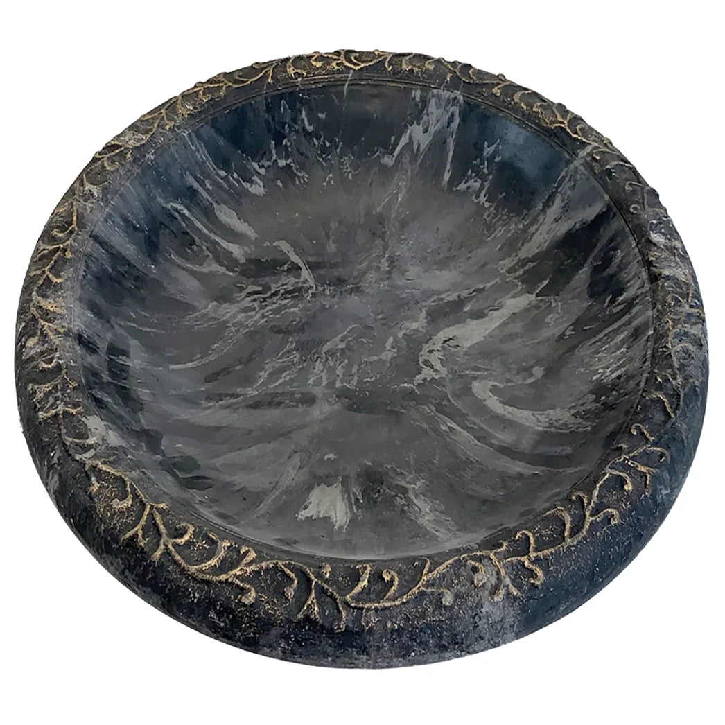 Charcoal Sand Birdbath Bowl Q680789
