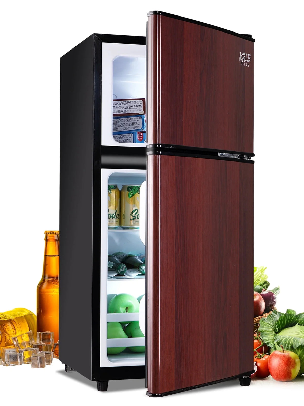 3.5 Cu.ft Mini Fridge with 7 Level Thermostat V983