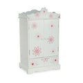 18 Inch Doll Clothes Storage Closet Armoire with 3 Notched Doll Clothes Hangers B4247