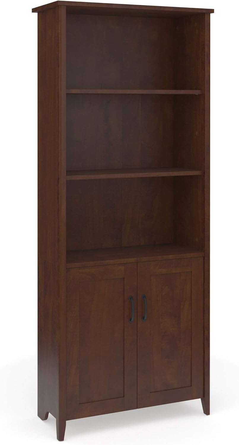 5 Shelf Tanned Cherry Bookcase G3877