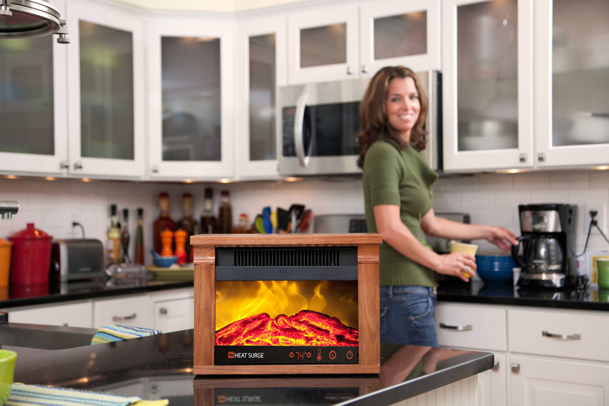 Portable Electric Fireplace Heater with Remote Control M502620